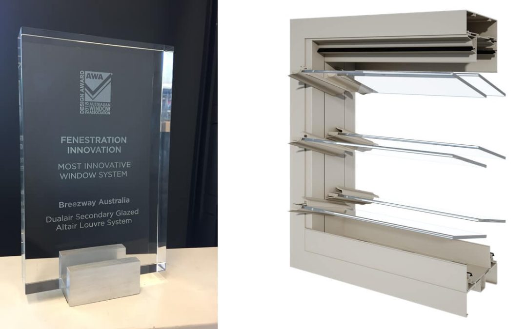 Breezway wins Most Innovative Window System Design Award 2018