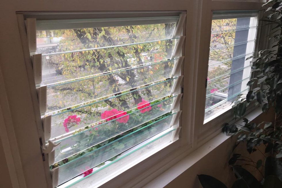 Breezway Louvre Windows in the Gatwick HotelAs Seen on The Block 2018