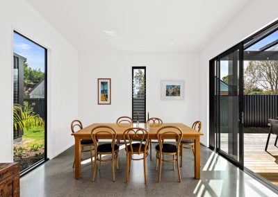 Dining Area using tall narrow Breezway Louvres