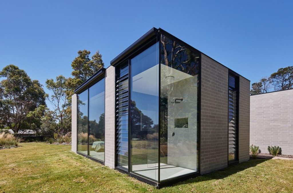 Mount Martha Courtyard House Featuring Breezway Louvre Windows