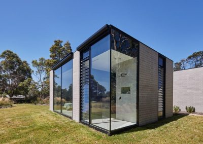 Mount Martha Courtyard House Featuring Breezway Louvre Windows