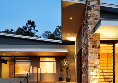 Exterior of home featuring Breezway Louvre Windows