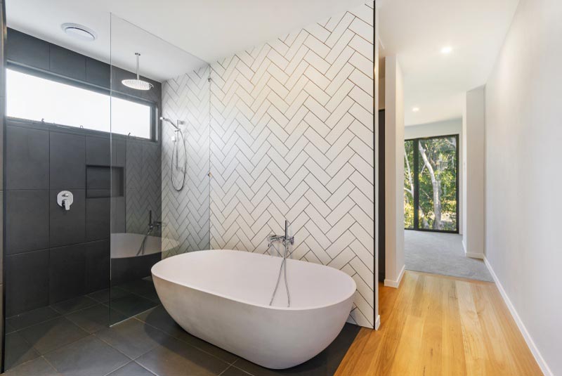 Bathroom inside houze sized unit Bathroom inside houze sized unit