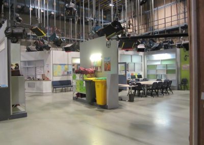 Breezway Louvres have been used in multiple locations inside the Neighbours set