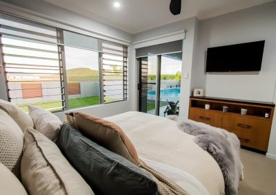 Breezway Louvres in the main bedroom
