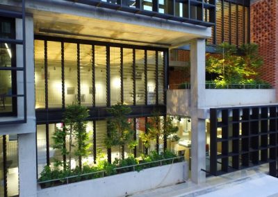 Breezway Louvres make a great feature wall in the PAM Centre