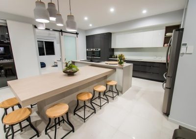 Breezway louvres in room next to kitchen