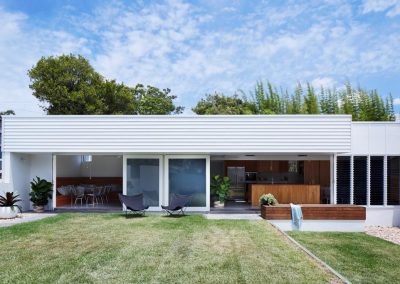 Camphill extension multibay Breezway louvres in dining room