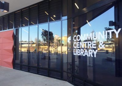 Carnes Hill Community Centre Library with lower level Breezway Louvres