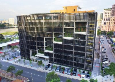 PAM Centre using Breezway Louvre Windows in the front facade