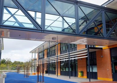 Halls Head showing walkway and outside view of classrooms