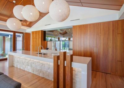 Kitchen area with Breezway Louvres