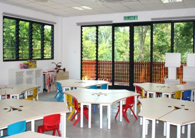 Learning environment with Breezway louvres to allow fresh air to stimulate young minds