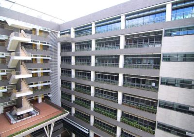 Breezway Louvres on multiple floors of hospital