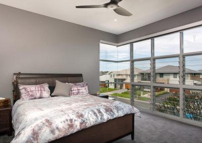 Manually operated Breezway louvres in the bedroom