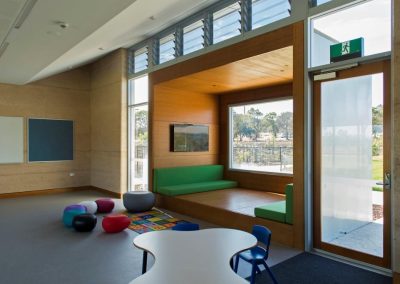 Mother Teresa College using Breezway Louvres up high