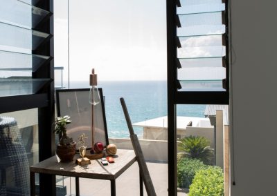 Views out onto ocean through Breezway Louvres