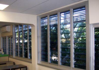 Breezway Louvres naturally ventilate school