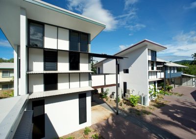 Exterior of building with Breezway Louvres