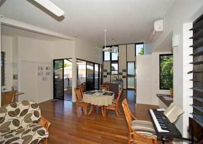 Living area with Breezway Louvres