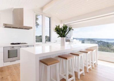 Kitchen area with Breezway Louvres