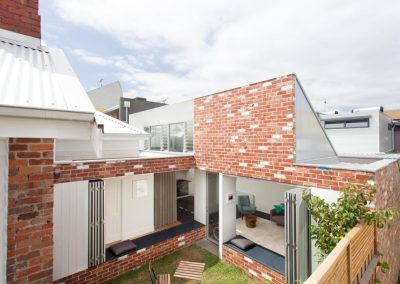 Exterior of home with Breezway Louvres