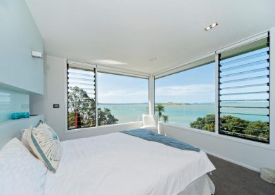 Bedroom with Breezway louvre Windows