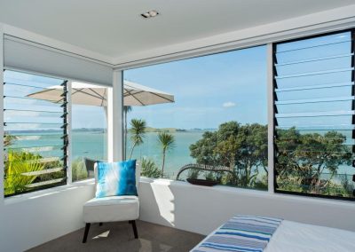 Bedroom with Breezway louvre Windows