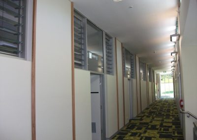 Breezway louvres up high allow heat to escape