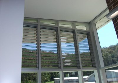 Breezway louvres up high allow heat to escape