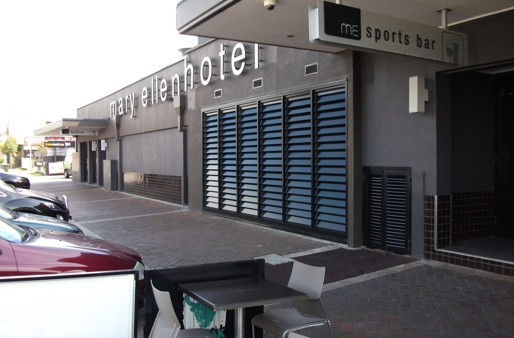 Louvres Provide Ventilation To Hotel Smoking Zones