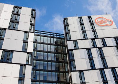 Exterior of Iglu Apartments with Breezway Louvres