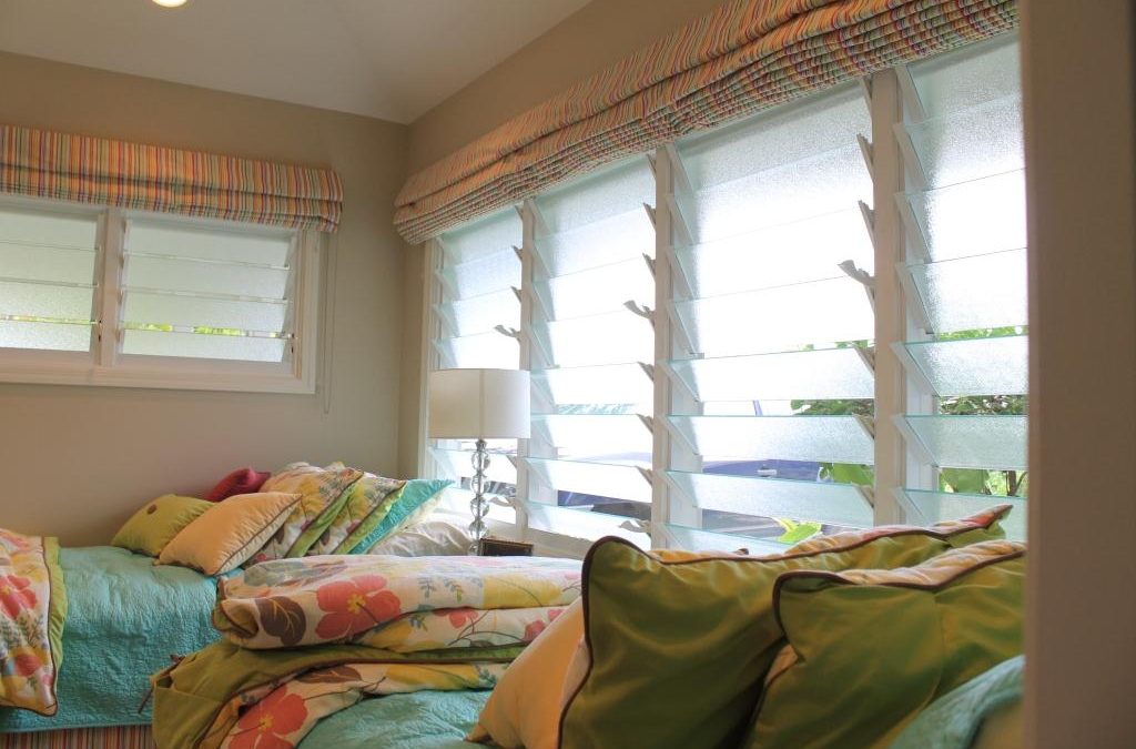 Living room with Breezway Louvres