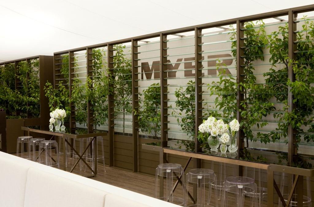 Myer uses Louvre Windows for Guest Entertainment Marquee