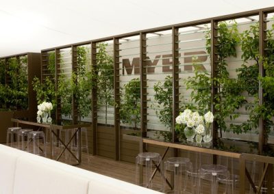 Breezway Louvre Windows installed at Myer as a feature wall