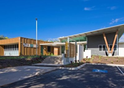 Exterior of building with Breezway Louvres
