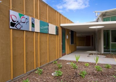 Exterior of building with Breezway Louvres