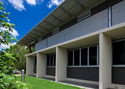 Exterior of building with Breezway Louvres