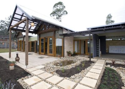 Exterior of home with Breezway Louvres