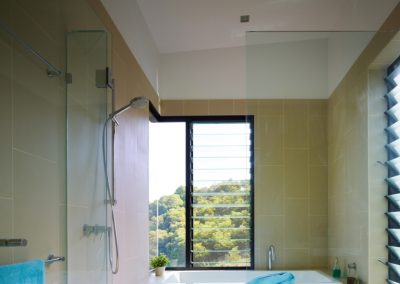 Boonah House bathroom with Breezway Louvres