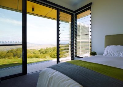 Boonah House bedroom with Breezway louvres