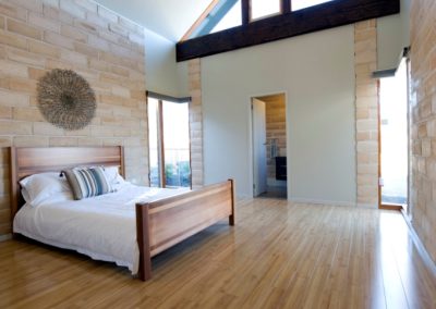 Bedroom with Breezway louvre Windows