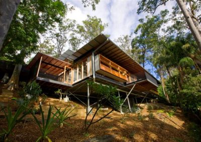 Exterior of hilltop home