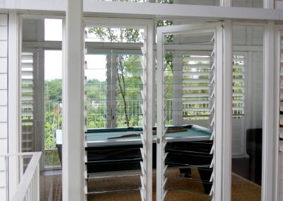 Breezway Louvre Windows on doors allowing extra natural ventilation