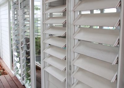 Exterior of home with Breezway Louvres