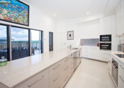 Kitchen area with Breezway Louvres