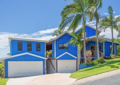 Front exterior of home with Breezway louvres