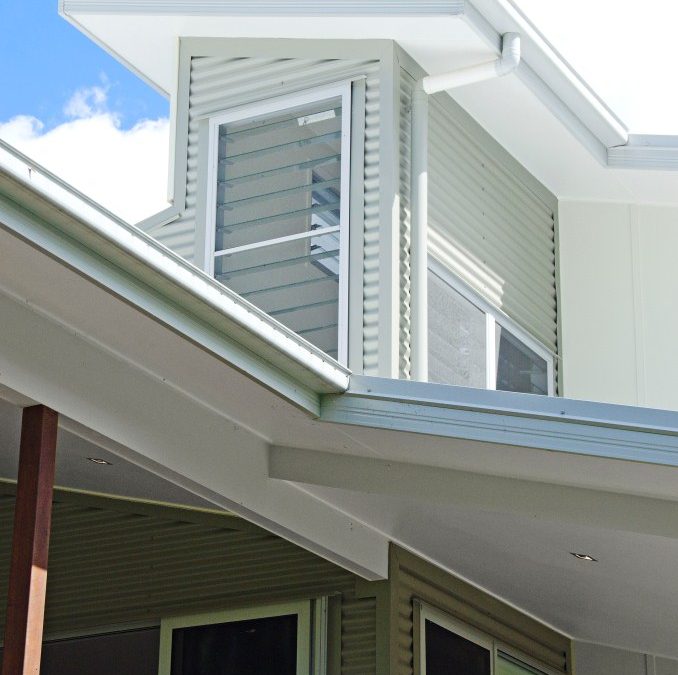 Exterior of home with Breezway Louvres