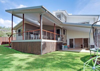 Exterior of home with Breezway Louvres
