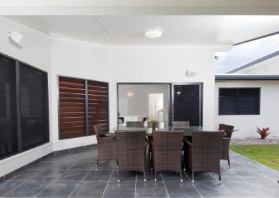 Outdoor area with Breezway Louvres